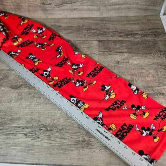 Mickey Mouse Red Super Soft Lounge Pants Size M Elastic Waist Drawstring POCKETS - Picture 12 of 13